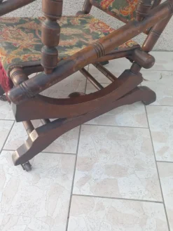 Discount Pamono Napoleon III Bamboo Style Rocking Chair