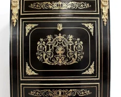 Pamono Napoleon III Blackened Wood Secretaire, 19th Century><noscript><img width=