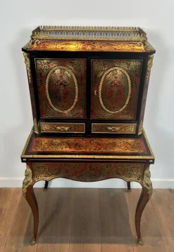 Discount Pamono Napoleon III Bonheur du Jour Desk in Boulle Marquetry