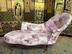 Online Pamono Napoleon III Chaise Lounge in Toile De Jouy