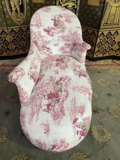 Online Pamono Napoleon III Chaise Lounge in Toile De Jouy