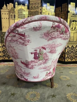 Online Pamono Napoleon III Chaise Lounge in Toile De Jouy