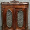 Clearance Pamono Napoleon III Curved Display Case in Mahogany, 1850s