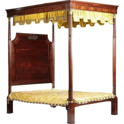 Clearance Pamono Napoleon III Empire Canopy Bed, 19th Century