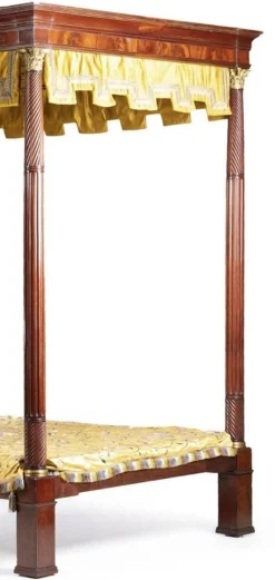 Clearance Pamono Napoleon III Empire Canopy Bed, 19th Century