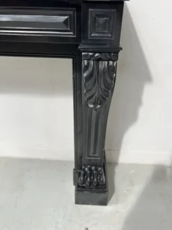 Best Pamono Napoleon III Fireplace with Claw Feet in Black Marble, 19th Century