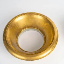 Pamono Napoleon III Gilt Bronze Vase Tops, 19th Century, Set of 2><noscript><img width=