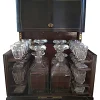 Pamono Napoleon III Liqueur Cellar with Glasses and Bottles, Set of 18> Dinnerware Accessories