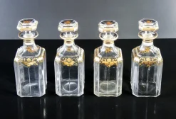 Pamono Napoleon III Liquor Cellar in Baccarat Glass, Set of 20><noscript><img width=