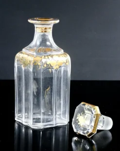 Pamono Napoleon III Liquor Cellar in Baccarat Glass, Set of 20><noscript><img width=
