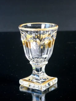 Pamono Napoleon III Liquor Cellar in Baccarat Glass, Set of 20><noscript><img width=