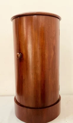 New Pamono Napoleon III Mahogany and Veneer Bedside Table, 19th Century