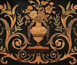 Sale Pamono Napoleon III Marquetry Serving Trolley, 19th Century