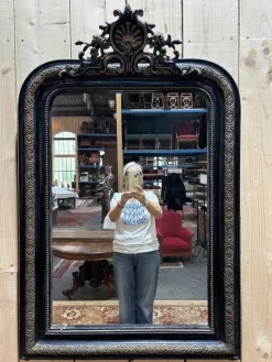 Outlet Pamono Napoleon III Mirror with Pediment