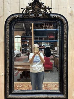 Outlet Pamono Napoleon III Mirror with Pediment