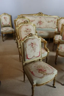 Pamono Napoleon III Salon, Set of 9><noscript><img width=