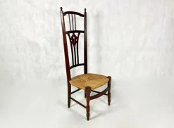 Pamono Napoleon III Straw Nanny Chair, 1800s><noscript><img width=