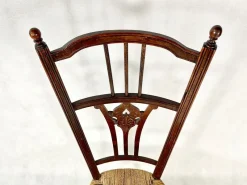 Pamono Napoleon III Straw Nanny Chair, 1800s><noscript><img width=