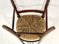 Pamono Napoleon III Straw Nanny Chair, 1800s><noscript><img width=