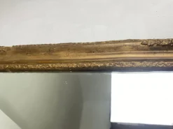 Pamono Napoleon III Wall Mirror in Gilded Wood and Stucco><noscript><img width=