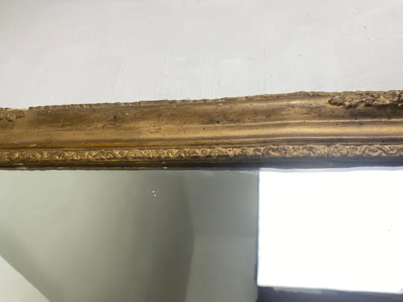 Pamono Napoleon III Wall Mirror in Gilded Wood and Stucco> Mirrors
