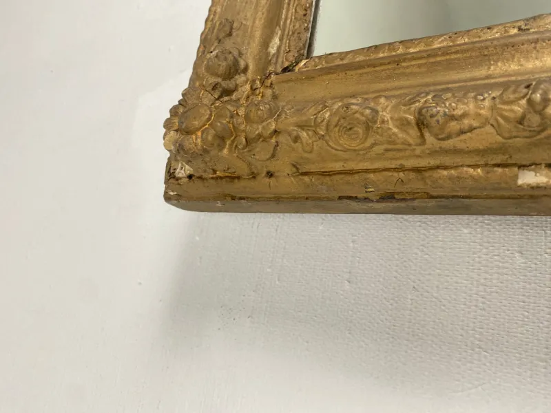 Pamono Napoleon III Wall Mirror in Gilded Wood and Stucco> Mirrors