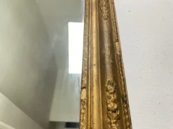 Pamono Napoleon III Wall Mirror in Gilded Wood and Stucco><noscript><img width=
