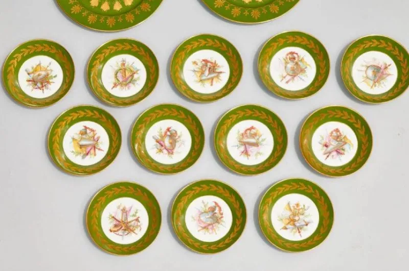 New Pamono Napoleon Table Service from Sevre, Set of 22