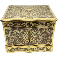 Outlet Pamono Napoleonic Boulle Tantalus Liquor Cabinet, 1870s, Set of 11