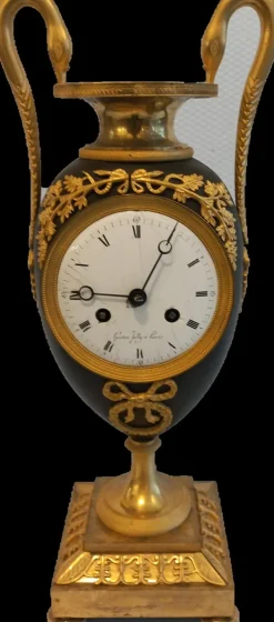 Pamono Napoleonic Empire Vase Clock><noscript><img width=