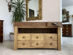 Pamono Narrow Workbench with Drawers> Worktables & Workbenches