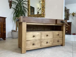 Pamono Narrow Workbench with Drawers><noscript><img width=