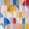 New Pamono Natalia Roman, Primary Arcs and Curves, 2025, Acrylic on Watercolor Paper