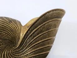 Pamono Nautilus Shaped Champagne Bottle Holder in Brass, Italy, 1950s><noscript><img width=