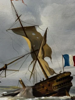 Clearance Pamono Naval Battle, Quiberon Bay, 1759, Oil Painting