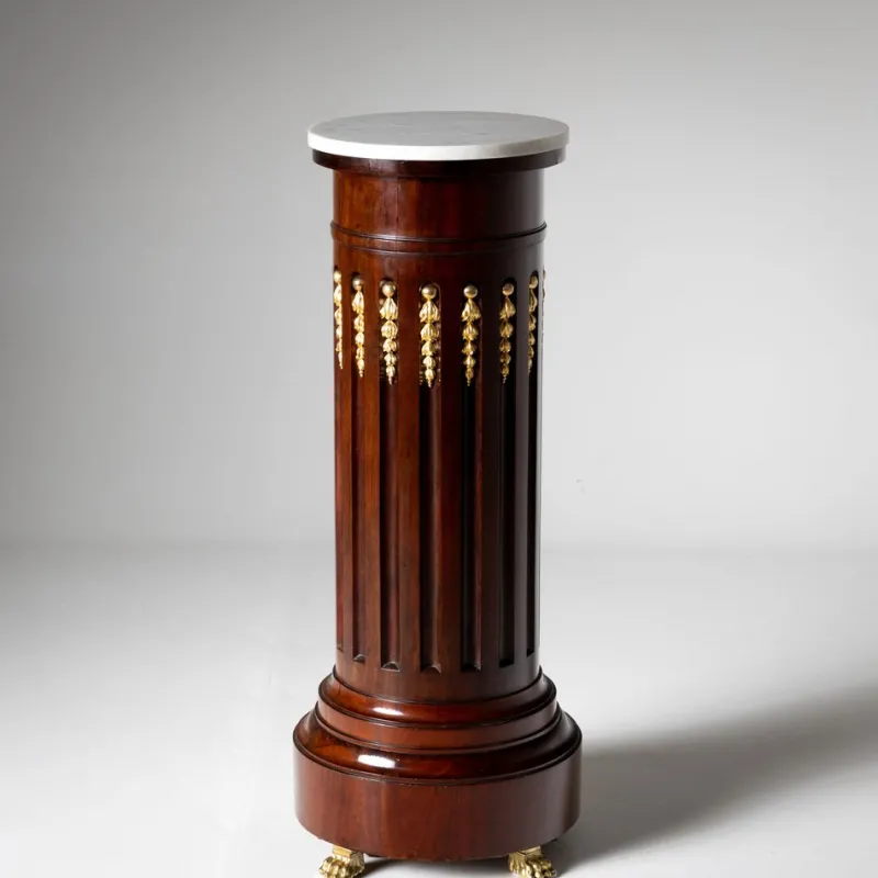 Best Pamono 2nd Half 19th Century Empire Column with Fire-Gilt Appliqués