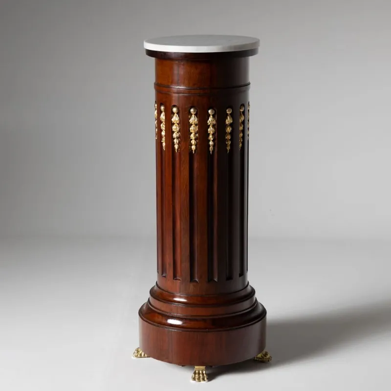 Best Pamono 2nd Half 19th Century Empire Column with Fire-Gilt Appliqués