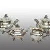 Pamono Neapolitan Empire Style Silver Service, Early 20th Century, Set of 4> Coffee & Tea Service