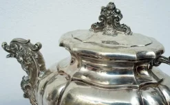 Pamono Neapolitan Empire Style Silver Service, Early 20th Century, Set of 4> Coffee & Tea Service