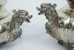 Pamono Neapolitan Empire Style Silver Service, Early 20th Century, Set of 4><noscript><img width=