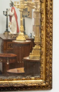 Sale Pamono Neapolitan Louis XVI Mirror in Gilt and Carved Wood, 18th Century
