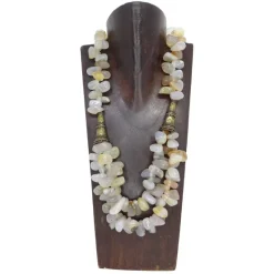 Pamono Necklace in Quartz and Aged Bronze, 1990s> Necklaces