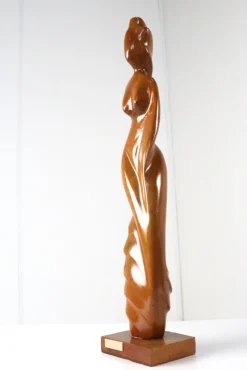 Pamono Nelson Morales, Figurative Sculpture, Wood><noscript><img width=