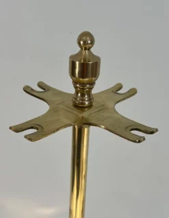 Hot Pamono Neoclassical Brass Fire Set, 1970s