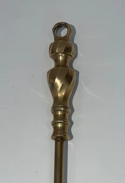 New Pamono Neoclassical Brass Fire Set, 1970s
