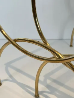 Pamono Neoclassical Brass Nesting Tables, Set of 3><noscript><img width=