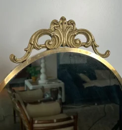 Online Pamono Neoclassical Brass Psyche Mirror