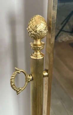 Online Pamono Neoclassical Brass Psyche Mirror