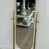 Pamono Neoclassical Brass Psyche Mirror> Mirrors