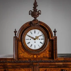 Pamono Neoclassical Cylinder Secretaire Desk with Clock, 1780><noscript><img width=